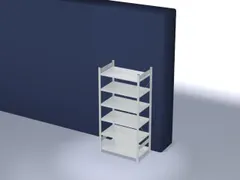 dossierstelling,grondveld,HxBxD 2000x1060x635mm,vaklast 90kg