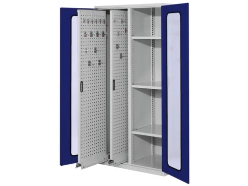 Verticale Uitschuifkast Venster 1950x1000x600mm 2legborden Ral5010