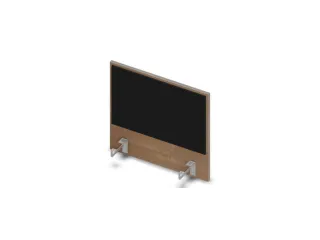 opzetpaneel bureau aanbouw zijkant NT-cherry BN8033-zwart 600mm - 1