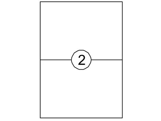 Etiket Quantore 210x148mm 200st