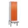 PBM-locker met bank,HxBxD 2120x600x815mm,2vak,vak B 300mm,cil.-slot
