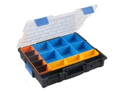 Assortimentskoffer,type 2,HxBxD 76x440x335mm,kunststof,koffer zwart