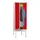 locker met bank,HxBxD 2150x600x500mm,2vak,RAL7035,front RAL3000