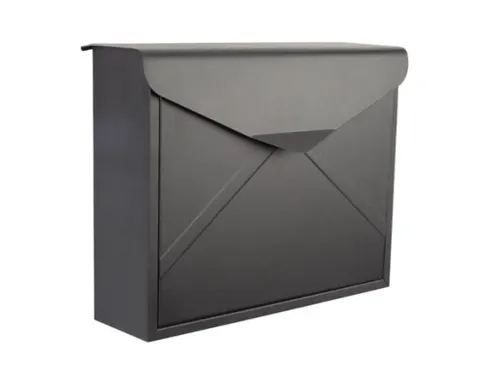 Brievenbus Mailbox Verona Mat Zwart Staal