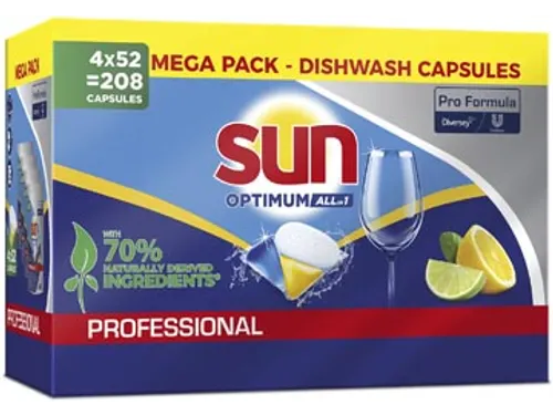 Pro Formula Optimum All In 1 capsules vaatwastabletten, doos 4x52 stuk
