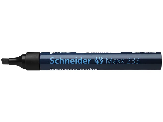 Marqueur Schneider Maxx 233 permanent pointe biseautée noir