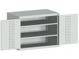 kast met geperforeerde platen,HxBxD 800x1050x525mm,2xStalen bodem