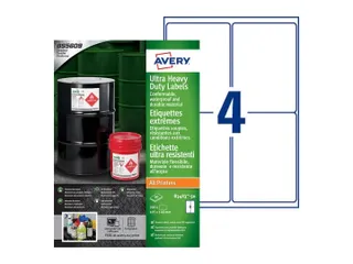 Avery B3483-50 Ultra Resistente Etiketten A4 105x148mm 200 Stuks - 1