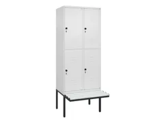 Dubbeldekse dekenkist,HxBxD 2120x800x815mm,2x2vak.,vak B 400mm