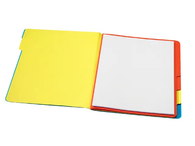 Sorteermap Jalema Secolor sixtab A4 6 vaks blauw karton