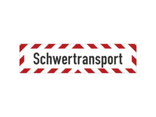 aanwijzingsbord,Zwaar transport,folie,rood/wit/zwart,zelfklevend - 1