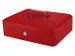 Geldkist Pavo met muntsorteerbak 300x238x90mm rood