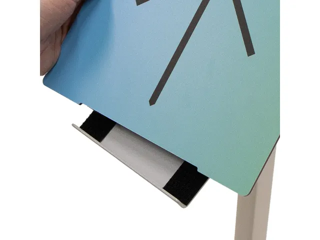 Support d'information sur pied Stick-On sans impression