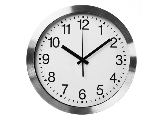 Aluminium Wandklok Ø 30cm cijferaanduiding DCF