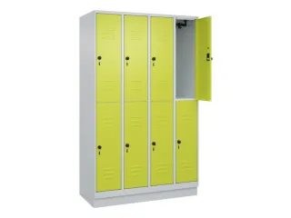 dubbeldekse locker,HxBxD 1950x1200x500mm,4x2vak.,vak B 300mm - 2