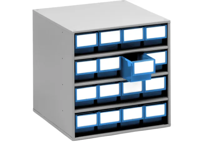 Bakkenunit Bxhxd 400X395X400Mm 16Bakken Blauw Behuizing Ral7035