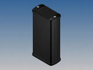 Aluminium Behuizing - Zwart - 125x59.9x30.9mm - 1