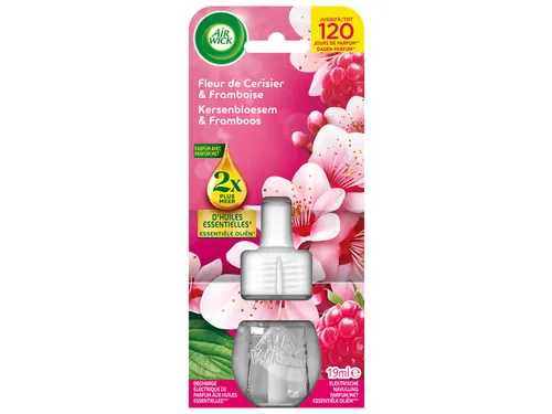 Luchtverfrisser AirWick Electrical Kersenbloesem&Framboos refill 19ml