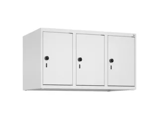 opzetkast,v. locker,3vak.,vak B 300mm,HxBxD 500x900x500mm,draaigrendel - 2