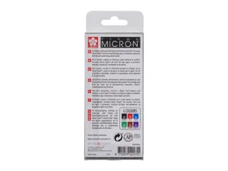 Fineliner Sakura Pigma Micron 05 basic set 6 kleuren - 3