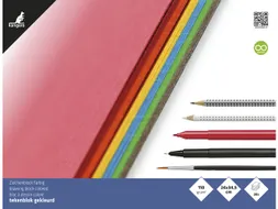 Tekenblok Kangaro A4+ (24x34,5cm) 110 gram 20 vel assorti