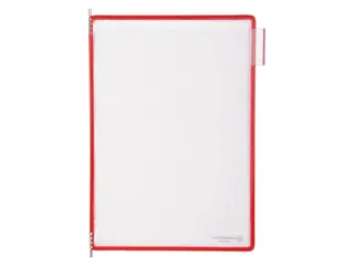 Zichtpaneel Tarifold A4 verticaal 230x343mm Rood 10 stuks - 2
