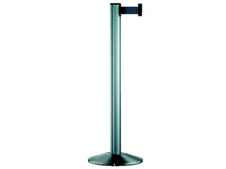 afbakeningssysteem paal aluminium met riem L 2.3m bandkleur oranje - 1