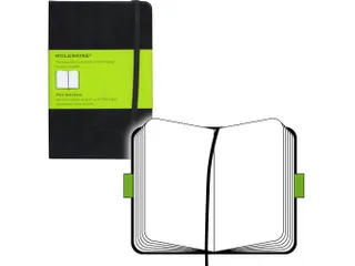Notitieboek Moleskine pocket 90x140mm blanco hard cover zwart - 6