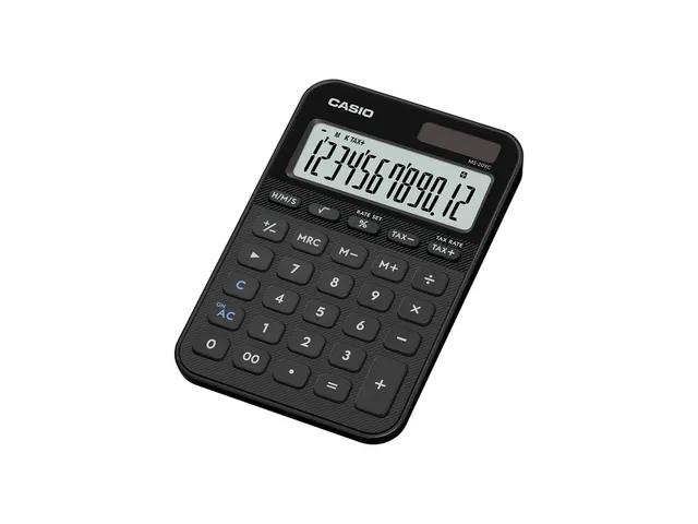 Rekenmachine Casio MS-20YC-BK zwart
