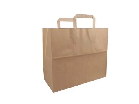 Biodore papieren draagtas bruin 32x17x27cm 250 Stuks