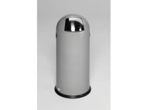 Push & Kick Afvalbak Staalplaat 52 Liter 880x415mm Met Pedaal Zilver