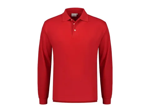 Polo à manches longues Santino Matt, rouge, taille 2XL, la piece
