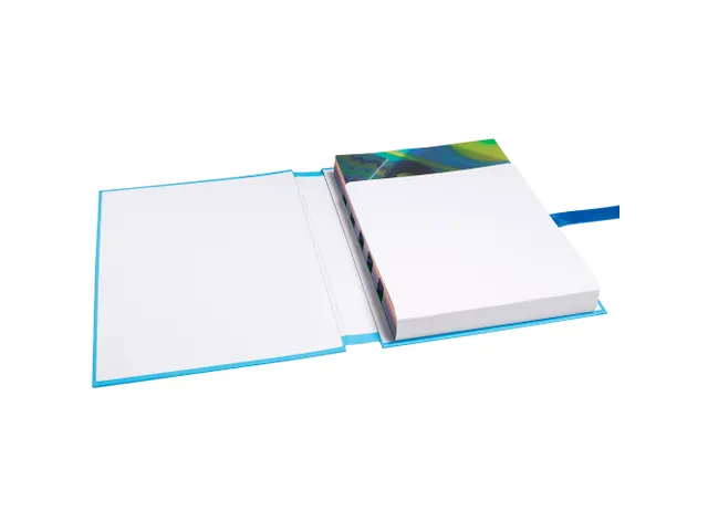 Chemise dos extensible avec rabat papier - 24x32cm - Bleu clair