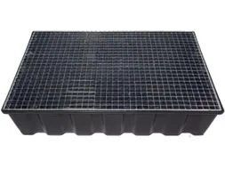 Opvangbak 2x 200l Opvangvol. 220l Pe 270x1220x 820mm Rooster Verzinkt