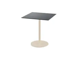 bistrotafel,HxBxD 730x700x700mm,rechthoekig,schotelvoet zandkleuren