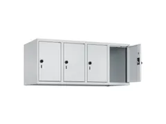 opzetkast,v. locker,4vak.,vak B 300mm,HxBxD 500x1200x500mm