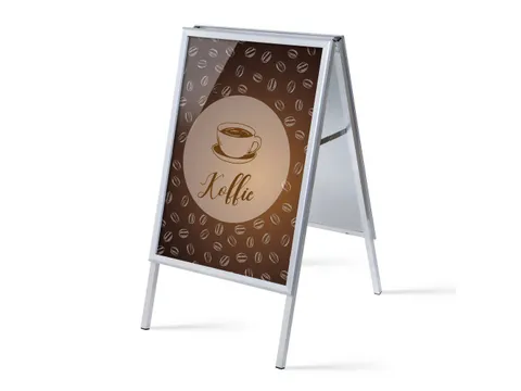 Stoepbord A1 complete set met print "Koffie"
