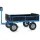 Handtrekwagen 6455P 750kg 1540x840mm hout polyurethaan wielen