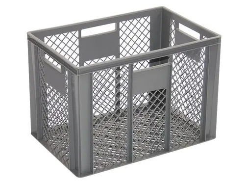 Euronorm Stapelkrat Pe 410x600x400mm 83liter Open Grijs