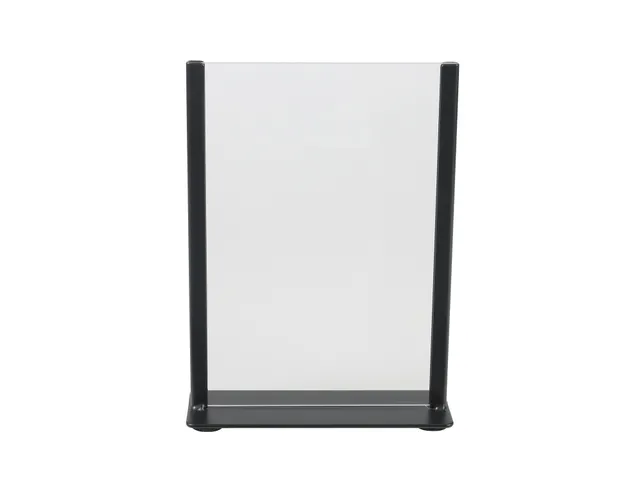 Kaarthouder Europel zwart metaal met acryl bord A5
