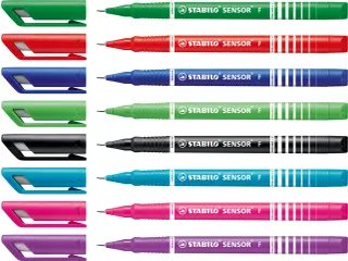 Fineliner STABILO Sensor 189/8 fijn assorti etui à 8 stuks - 4