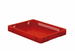 Euronorm-Stapelbak 4.5l Hxlxb 50x400x300mm Wanden Open Rood