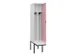 locker met bank,voor scheiding van kleding,HxBxD 2120x400x815mm,1vak
