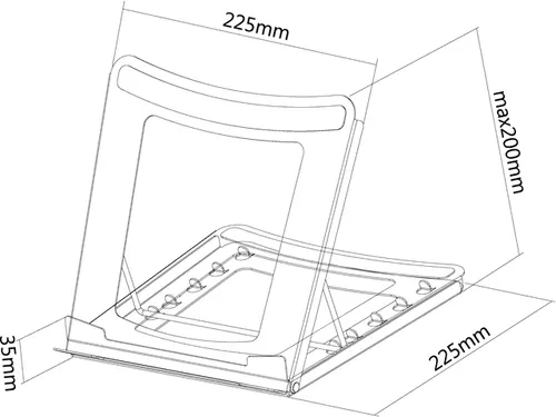 Neomounts Laptopstandaard NSLS075 Zwart
