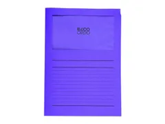 Map Elco Ordo Classico mvenst A4 120gr 220x310mm violet 100st verp1002