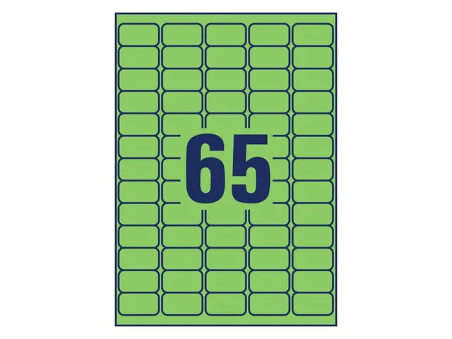 Mini étiquettes Avery laser 38,1x21,2mm vert