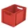 Euronorm Stapelkrat Pp 270x400x300mm Wand/bodem Gesloten Rood 26l
