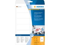Etiket Herma Afneembaar 12/vel 96x42.3mm Wit