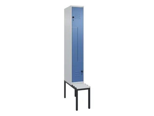 Z-garderobekast,HxBxD 2120x300x815mm,2vak,vak B 300mm,draaigrendel