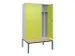 locker voor scheiding van kleding,HxBxD 2120x1200x815mm,3vak